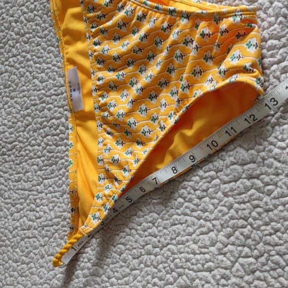 NWT Rhode For Target XXL Yellow Floral Low Rise High Leg Cheeky Bikini Bottom - Picture 9 of 13